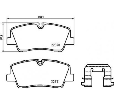 BREMBO КОЛОДКИ ТОРМОЗНЫЕ HYUNDAI H350 BOX