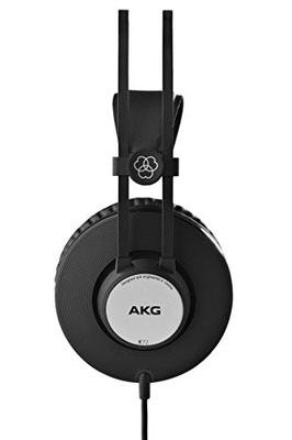 Słuchawki przewodowe studyjne nauszne AKG K72 czarny