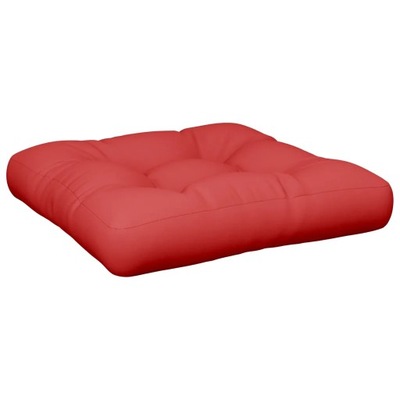Poduszka na paletę, czerwona, 58x58x10 cm, tkanin