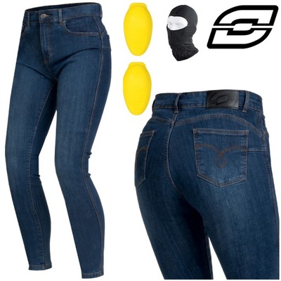 PANTALONES MOTOCICLETA | OZONE STRIKER SLIM FIT | DAMSKIE JEANSY BLUE + REGALO  