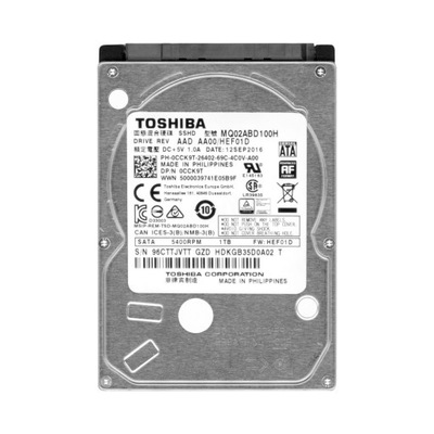 Dysk twardy Toshiba MQ02ABD100H 1TB SATA III 2,5"