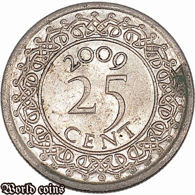 25 CENTÓW 2009 SURINAME