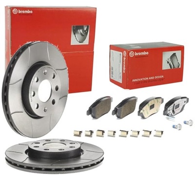 BREMBO DISCOS + ZAPATAS OPEL ADAM 2012- CORSA D 2006- 257X22 PARTE DELANTERA  