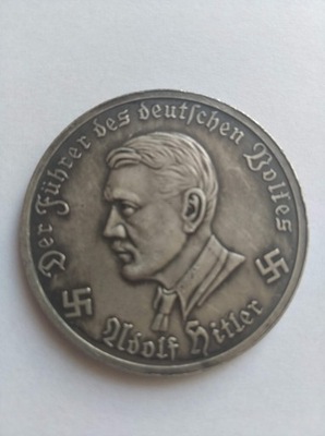 1943 Reichs 10 Mark Adolf Hitler