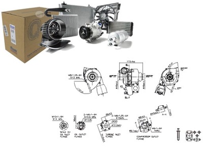 TURBOKOMPRESORIUS CITROEN C4 C4 I PEUGEOT 206 207 307 308 I 1.6D 11.03- 