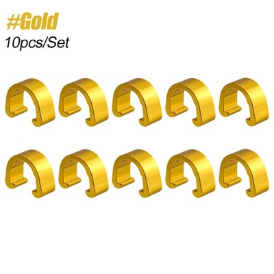 10PCS ALIUMINIS ALLOY BICYCLE C-CLIPS CLAMPS 