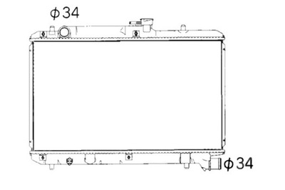 NRF РАДИАТОР ДВИГАТЕЛЯ ВОДЫ SUZUKI BALENO 1.8 08.96-05.02