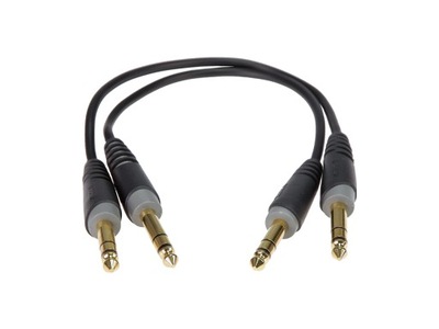 KABEL DO EFEKTÓW JACK 6.3 TRS 30CM AUDIO KLOTZ 2X