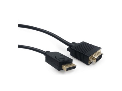 Kabel DisplayPort VGA 1.8m czarny