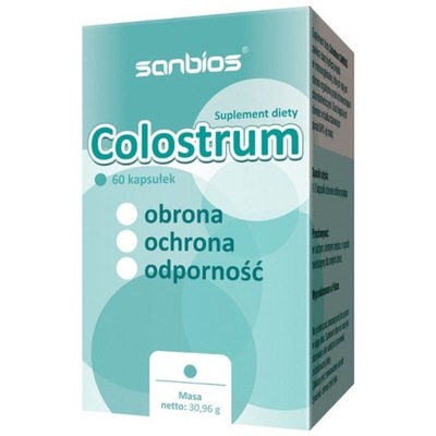 Colostrum Siara bydlęca Sanbios 60 kaps.