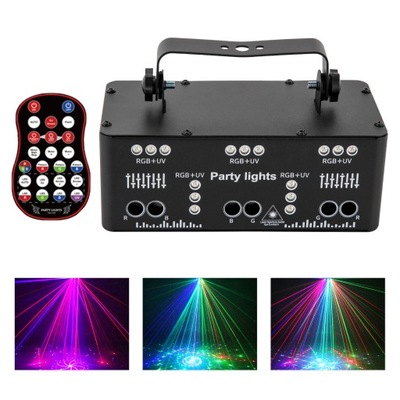 21-OKUKOWE OśWIETLENIE LASEROWE Z PILOTEM DMX RGB