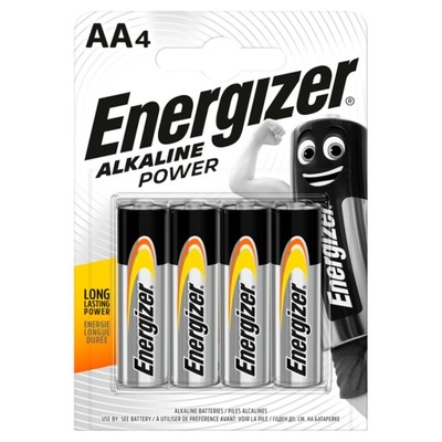 4x Bateria ENERGIZER Alkaline Power LR6 AA R6 1,5V