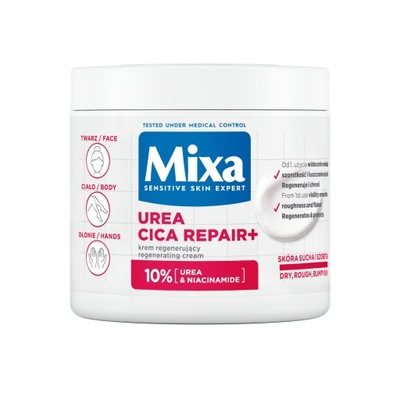 Mixa Regenerujący Krem Do Twarzy Dłoni i Ciała 400 ml Urea Cica Repair+