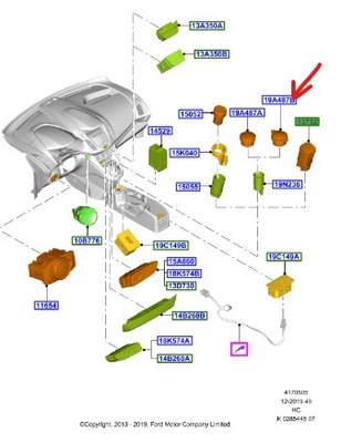 Заглушка разъём прикуривателя ford tourneo connect фото №1