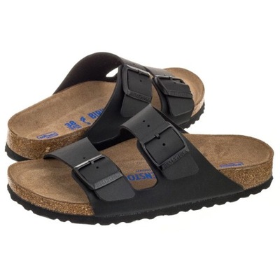 Buty Klapki Damskie Birkenstock Arizona Soft Footbed 0551253 Czarne