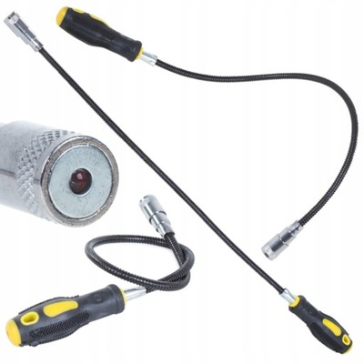 CHWYTAK MAGNETYCZNY LED LEDOWY ELASTYCZNY MAGNES LATARKA CHWYTACZKA 57cm