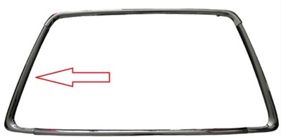 Mitsubishi asx 10 - 12 решітка радіатора рамка бампера молдинг права хром фото №1