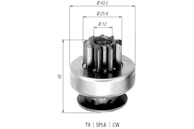 MAGNETI MARELLI BENDIKS STARTERIO DAEWOO ESPERO KALOS LACETTI LANOS 