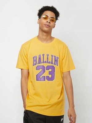 T-shirt Mister Tee Ballin 23 Ecko Taxi Yellow XL