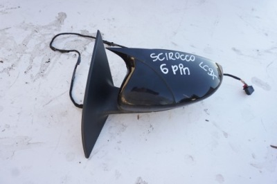 Дзеркало ліва 6 pin volkswagen scirocco lc9x фото №1