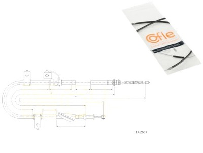 CABLE FRENOS DE MANO SUBARU COFLE  