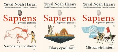 Sapiens. Opowieść graficzna tom. 1+2+3 Harari