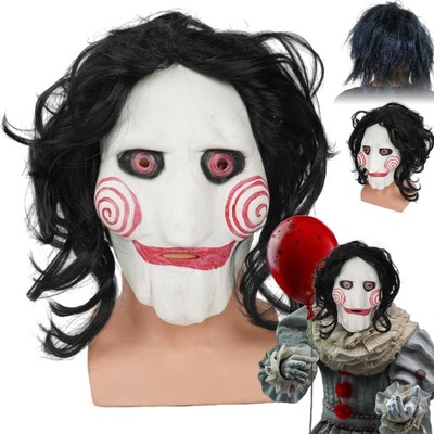 MASKA KLAUNA LATEKSOWA HALLOWEEN STRASZNA MASKARADA KARNAWAŁ KOSTIUM