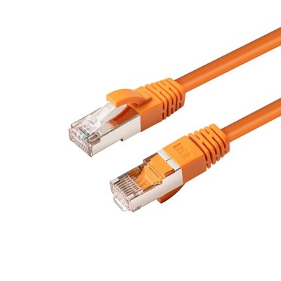 MicroConnect CAT6A S/FTP 0,25m pomarańczowy LSZH