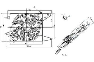 Nissens вентилятор радиатора dacia logan 1.4 mpi l фото №1