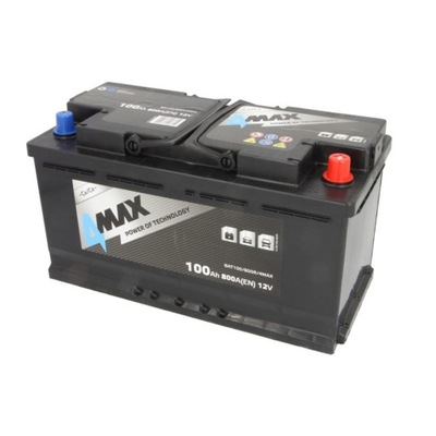 АКУМУЛЯТОР 4MAX ECOLINE 100AH 800A P+ CARGO