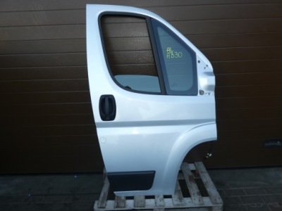 Ducato iii boxer jumper ii двері праве перед повний сріблястий фото №1