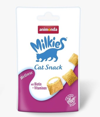Animonda Milkies przysmak dla kotów Wellness z biotyną 30g