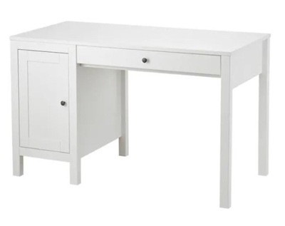 Ikea HEMNES Biurko, biała bejca, 120x55 cm