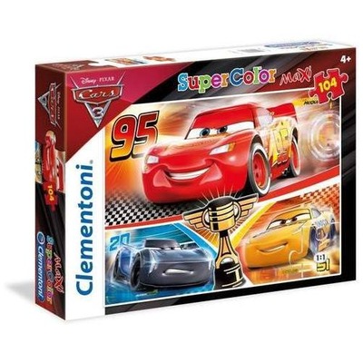 Disney Puzzle 104 el. Cars 3 Auta Clementoni