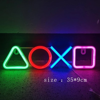 Kształt ikony gry Neon LED Neon zasilany przez USB