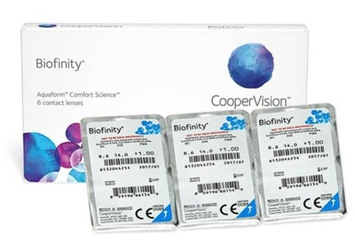 Biofinity soczewki kontaktowe Cooper Vision 6 szt