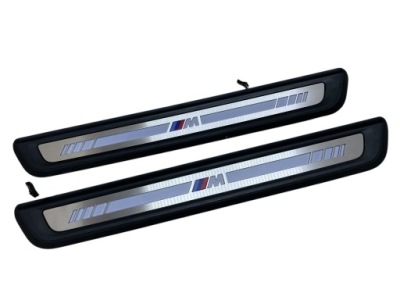 Накладка поріг перед лівий/правий підсвічена led m-pakiet комплект bmw 3 g20 g21 фото №1