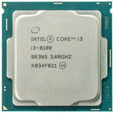 Procesor Intel i3-8100 4 x 3,6 GHz