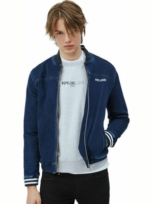 PEPE JEANS GRANATOWA JEANSOWA KURTKA (M)