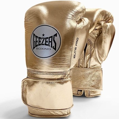 Rękawice bokserskie GEEZERS Elite Pro 2.0 (gold) [Waga: 16 oz]