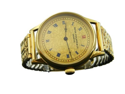 PATEK PHILIPPE PIĘKNA PASÓWKA ZŁOCONA 38MM