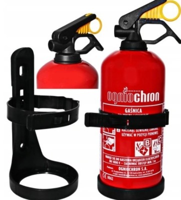 EXTINGUIDOR DE AUTOMÓVIL DE POLVO 1KG/5 AÑOS GARANTÍA + PERCHERO  