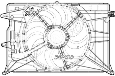 DENSO VENTILIATORIUS AUŠINTUVO Z KORPUSAS FIAT 500X JEEP RENEGADE 1.4 