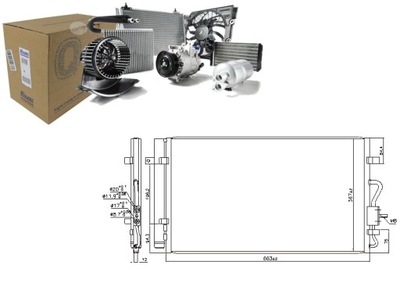 KONDENSATORIUS KONDICIONAVIMO OPEL AMPERA-E ELEKTRINIS 05.17-03.19 NISSENS 