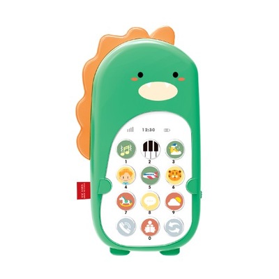 Telefon zabawka dziecięcy Dinozaur Zielony