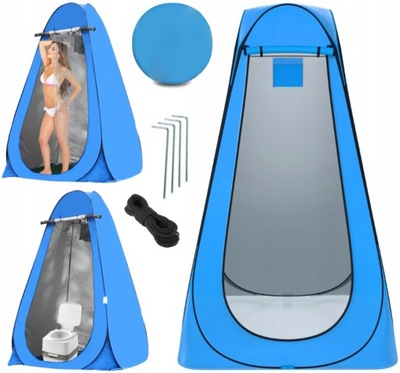 Namiot Plażowy 3w1 POP UP Przebieralnia Prysznic WC Toaleta Kabina 190x110