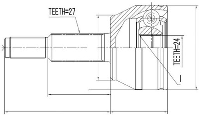 Шарнир наружный ford explorer 07-10 фото №1