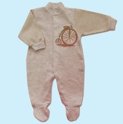 Pajac rozpinany 68 cm Retro Bike