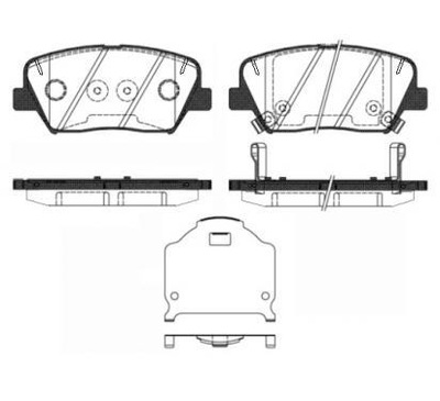 Roadhouse 21412.02 набор тормозных колодок тормозных, тормоза дисковые фото №1