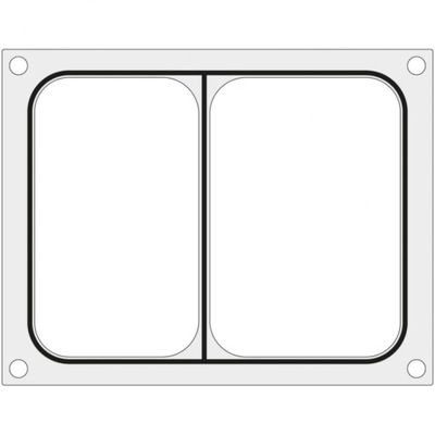 Matryca forma do zgrzewarek BOKAMA na tackę dwudzielną 227x178 mm - Hendi 8